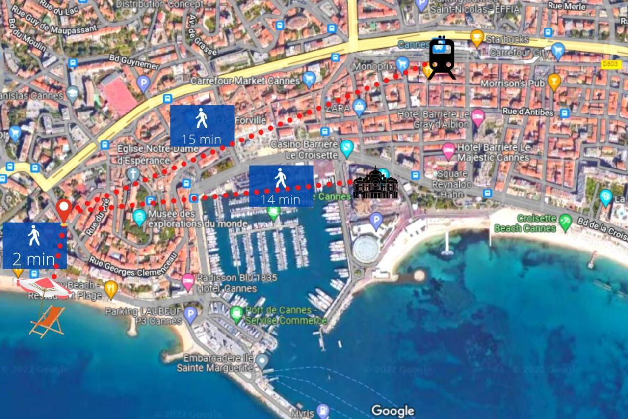 Le Dol - 150M Plages - Suquet - Verriere Cote D'Azur Cannes Kültér fotó